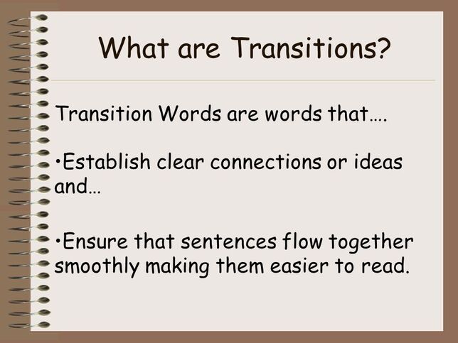 transitions in an argument essay